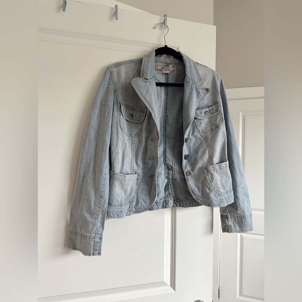 YMI Soft Denim Jean Jacket with front pockets
